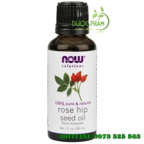 Dầu nụ tầm xuân Now Rosehip Seed Oil trị mụn