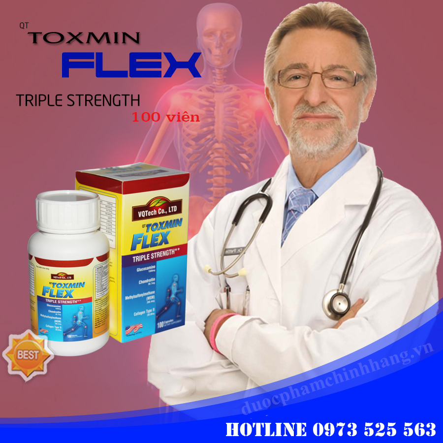 Toxmin Flex hộp 100 viên - Điều trị xương khớp