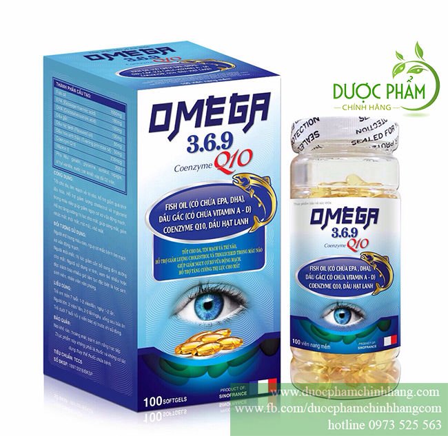 Viên uống OMEGA 3-6-9 Coenzyme Q10 - 100 viên